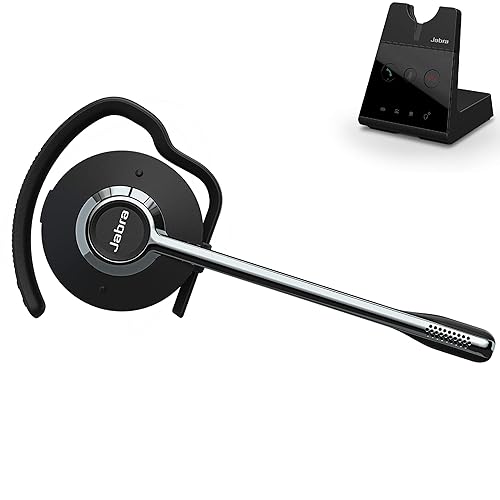 Jabra Engage 65 Wireless Headset, Convertible – Telephone Headset with Industry-Leading Wireless Performance, Advanced Noise-Cancelling Microphone, Call Center Headset with All Day Battery Life,Black