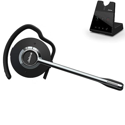 Jabra Engage 65 Wireless Headset, Convertible – Telephone Headset with Industry-Leading Wireless Performance, Advanced Noise-Cancelling Microphone, Call Center Headset with All Day Battery Life,Black