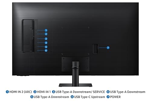 SAMSUNG M7 Series 43-Inch 4K UHD (3840x2160) Smart Monitor with Smart TV Apps, AI Picture Optimizer, Samsung Knox Security & Copilot (LS43FM702UNXZA) - [Canada Version](2025) 2025 43 Inch