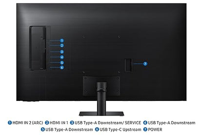 SAMSUNG M7 Series 43-Inch 4K UHD (3840x2160) Smart Monitor with Smart TV Apps, AI Picture Optimizer, Samsung Knox Security & Copilot (LS43FM702UNXZA) - [Canada Version](2025) 2025 43 Inch