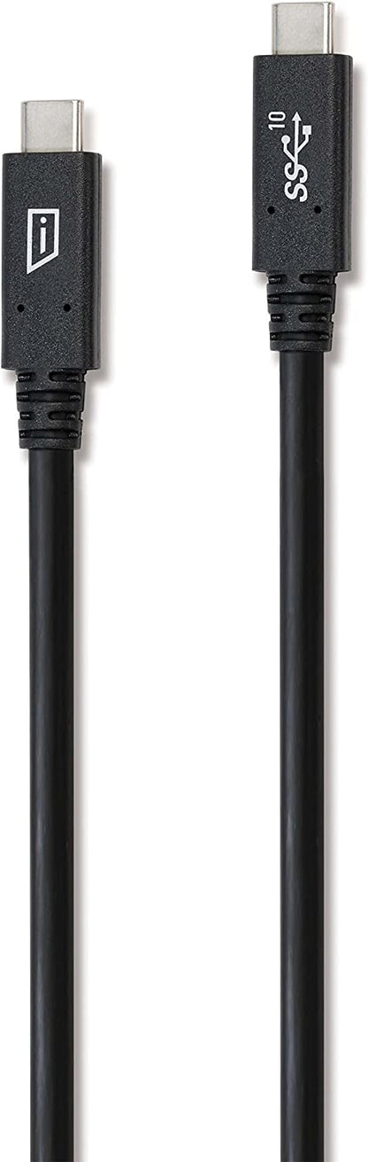 iStore USB-C to USB-C Sync/Charge Cable, Black (ACC1001CAI)