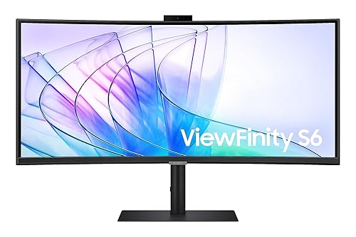 Samsung 34 inch Viewfinity Ultra-WQHD S65VC Business Monitor with 100Hz Refresh Rate, Built-in Camera, USB C, Built-in Speaker, 3-Year Warranty - LS34C654VENXGO [Canada Version](2025)
