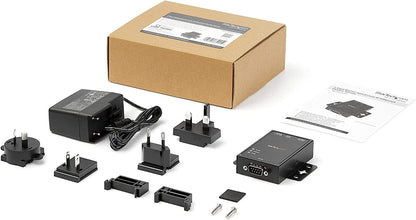 StarTech.com 1 Port RS232 to Ethernet IP Converter / Device Server - Aluminum - Serial over IP Device Server - Serial to IP Converter (NETRS2321P)