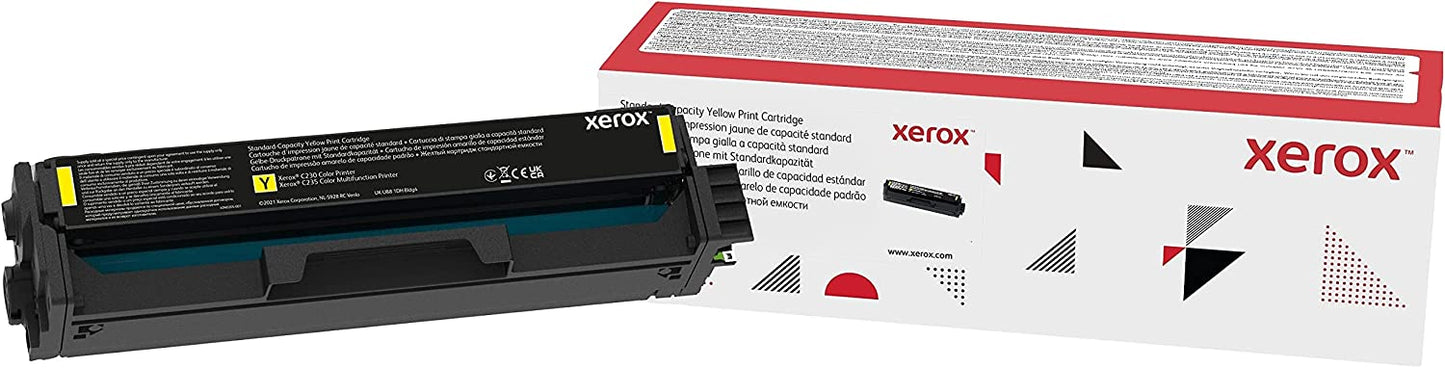 Xerox Genuine C230/C235 Yellow Standard Capacity Toner -Cartridge - Use &amp; Return (1,500 pages) -006R04386 High Yellow