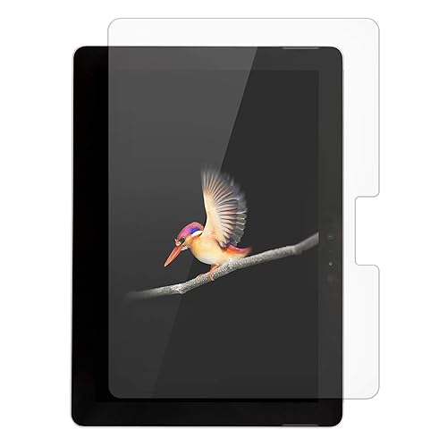 Targus Tempered Glass Screen Protector for Microsoft Surface Go with High Viewing Clarity, Bubble-Free Adhesive, Impact-Resistant, Shatter-Proof, Clear (AWV1310TGL)