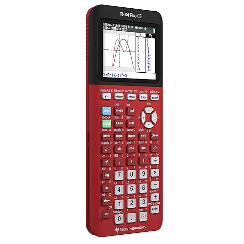 Texas Instruments TI-84 Plus CE Radical Red Graphing Calculator