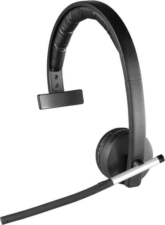 Logitech Wireless Headset H820e Single-Ear Mono Business Headset - Black