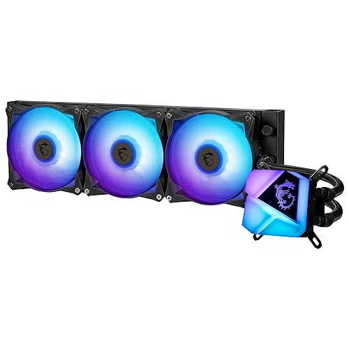 MSI MAG CoreLiquid C360 - AIO ARGB CPU Liquid Cooler - 360mm Radiator - LGA 1700 Ready - Triple 120mm ARGB PWM Fans