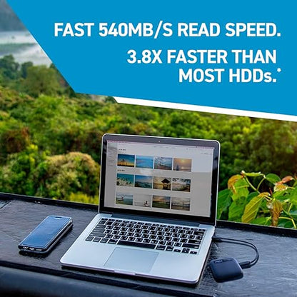Crucial X6 500GB USB-C Portable Solid State Drive