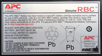APC UPS Battery Replacement, APCRBC132, for APC Smart-UPS Models SMC1500-2U, SMC1500I-2U, SMT1000RM2U, SMT1000RMI2U APCRBC132 Battery Replacement