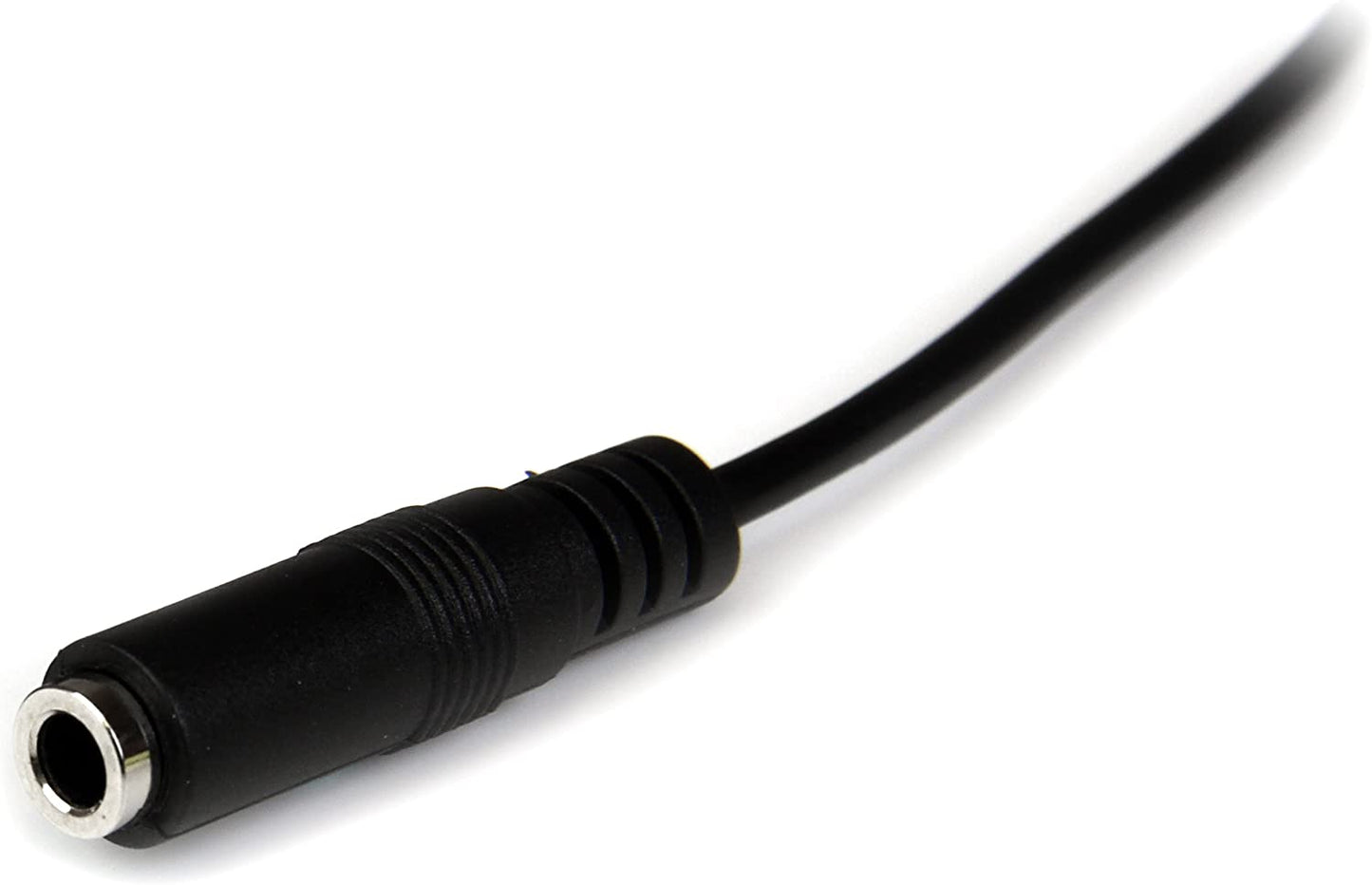 StarTech.com 1m Slim 3.5mm Stereo Extension Audio Cable - M/F - Mini Stereo Extension - 3.5mm Extension - Headphone Ext Cord (MU1MMFS), Black 3 ft / 1m Slim
