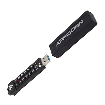 Apricorn Aegis Secure Key 3 NX 16GB 256-bit Encrypted FIPS 140-2 Level 3 Validated Secure USB 3.0 Flash Drive, ASK3-NX-16GB 16GB Flash Drive