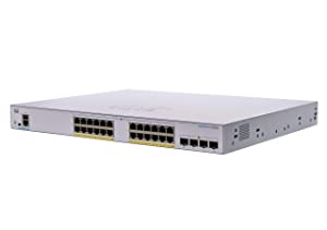 Cisco Business CBS350-24FP-4X Managed Switch | 24 Port GE | Full PoE | 4x10G SFP+ | Limited Lifetime Protection (CBS350-24FP-4X-NA)