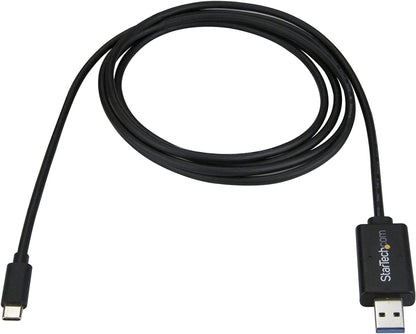 StarTech.com USB C to USB Data Transfer Cable - Mac/Windows - USB 3.0 - Windows Easy Transfer Cable - Mac Data Transfer (USBC3LINK)