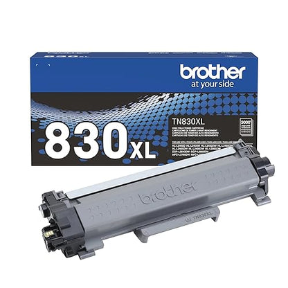 Brother Genuine TN830XL High Yield Black Toner Cartridge for 3,000 Pages