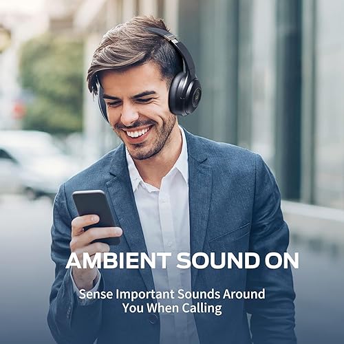 Monster Persona Noise Cancelling Headphones Wireless, Bluetooth Headphones Over Ear, Wireless Hi-Fi Audio Deep Bass,Quick Charge 30H Playtime, Memory Foam Ear Cups, for Travel, Home Office