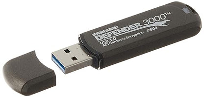 Kanguru KDF3000-128G Defender 3000 Flash Drive (Kanguru Defender 3000-128Go)