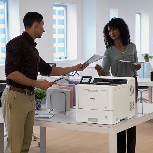 Brother HL-L9410CDN Enterprise Color Laser Printer with Fast Printing, Large Paper Capacity, and Advanced Security Features, White