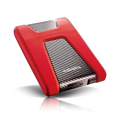 Adata DashDrive Durable HD650 External Hard Drive 1000 GB Red