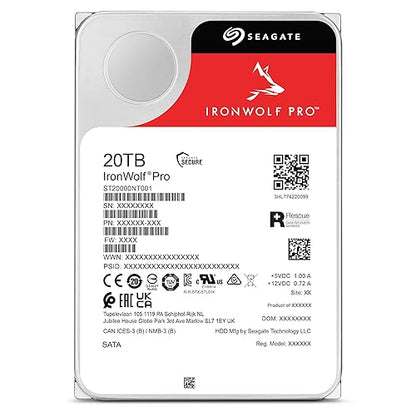 Seagate IronWolf Pro ST20000NT001 Internal Hard Drive 3.5 20000 GB