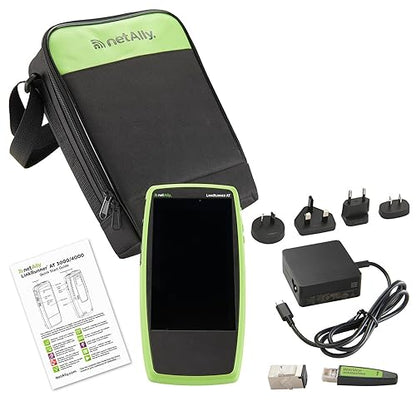 NetAlly LinkRunner AT 3000 Network & Cable Tester - Network Testing, Cable Testing, PoE Testing, Fiber Optic Cable Testing, LAN Cable Testing - LCD - 2 x USB - 2 x Network (RJ-45)