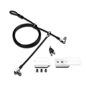 Kensington Universal 3-in-1 Keyed Cable Lock - Twin Lockheads for Laptops &amp; Other Devices (K63380WW)