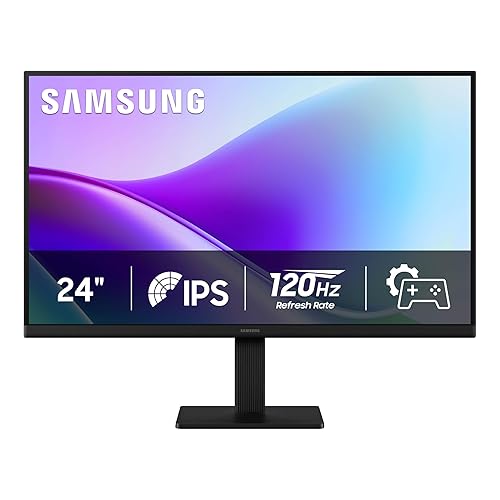 Samsung 24-inch FHD Flat Screen IPS Panel 5ms Monitor with 120 Hz Refresh Rate, Game Picture Mode & Super Slim Design (LS24F320GANXZA) - [Canada Version](2025) 120 Hz 24 Inch