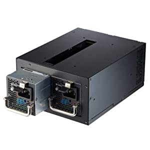 FSP Twins Pro ATX PS2 1+1 Dual Module 500W Efficiency =90% Hot-swappable Redundant Digital Power Supply with Guardian Monitor Software (Twins Pro 500), FSP500-50RAB
