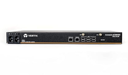 Vertiv Avocent ACS8000 Serial Console, 32 Port Serial Console Server, Remote Data Center and Out of Band Management, AT&T and Verizon Support, 4G LTE Cellular, Dual AC Power (ACS8032-NA-DAC-400) Dual Carrier 4G/LTE 32-Port, Dual AC