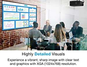Optoma X400LVe XGA Professional Projector | 4000 Lumens for Lights-on Viewing| Presentations in Classrooms &amp; Meeting Rooms | Up to 15,000 Hour Lamp Life | Speaker Built in 2021 Model/4000 Lumens