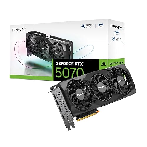 PNY GEFORCE RTX™ 5070 12GB Triple Fan DLSS 4 Graphics Card