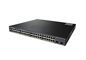 Cisco Catalyst WS-C2960X-48LPS-L 48 Port Ethernet Switch with 370 Watt PoE,Black