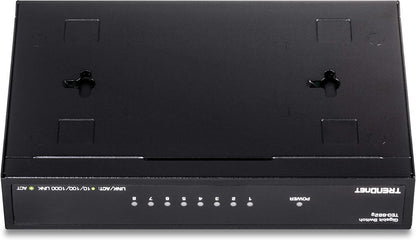 TRENDnet 8-Port Gigabit GREENnet Switch, Ethernet Network Switch, 8 x 10-100-1000 Mbps Gigabit Ethernet Ports, 16 Gbps Switching Capacity, Metal, Lifetime Protection, Black, TEG-S82G 8-Port Unmanaged