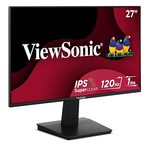 Viewsonic VA2748-MH 27 Inch Full HD 1080p IPS Monitor with 120Hz, Variable Refresh Rate, Eye Care, HDMI, and VGA Inputs for Home and Office