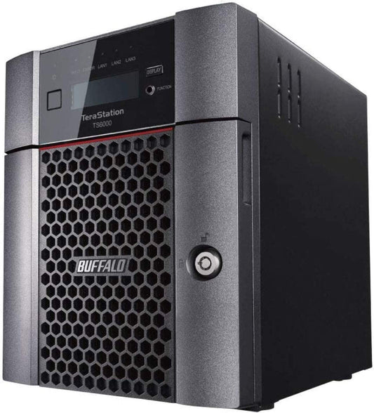 BUFFALO TeraStation 6400DN 32TB (4x8TB) Desktop NAS with HDD Included + Snapshot Protection Against Ransomware / 4 Bay / 10GbE / Storage Server / NAS Server / NAS Storage/ Network Storage/ File Server Desktop 4 Drive Bays 32 TB