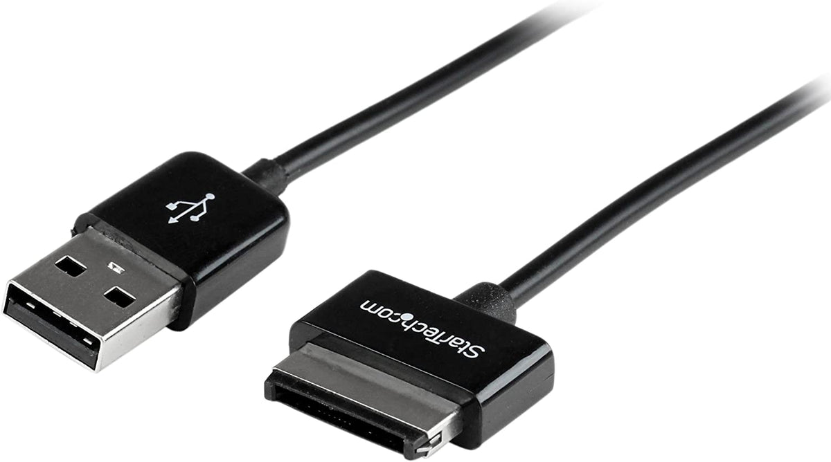 StarTech.com 3m Dock Connector to USB Cable for ASUS® Transformer Pad and Eee Pad Transformer (TF101, etc.) / Slider - Data / Charge Cable (USB2ASDC3M),Black,10 ft / 3m Asus Dock Connector 10 ft / 3m