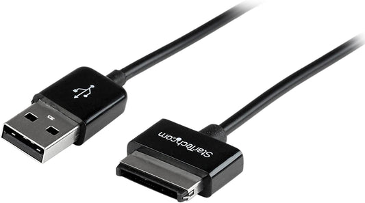 StarTech.com 3m Dock Connector to USB Cable for ASUS® Transformer Pad and Eee Pad Transformer (TF101, etc.) / Slider - Data / Charge Cable (USB2ASDC3M),Black,10 ft / 3m Asus Dock Connector 10 ft / 3m