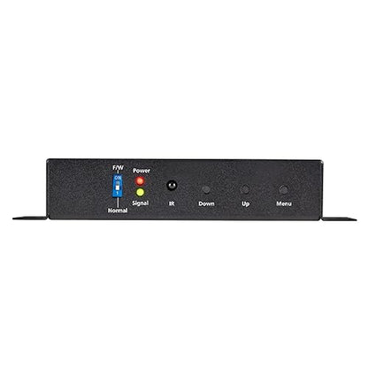 Black Box HDMI-to-VGA Scaler and Converter with Audio - Functions: Video Scaling, Audio Embedding - VGA - USB - Audio Line Out - 1 - Wall Mountable - TAA Compliant