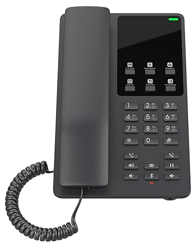Grandstream GHP621 IP Phone - Corded - Corded/Cordless - Wi-Fi - Desktop, Wall Mountable - Black - 2 x Total Line - VoIP - IEEE 802.11a/b/g/n/ac - 1 x Network (RJ-45) - PoE Ports
