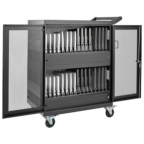 Tripp Lite 32-Port AC Charging Cart Storage Station for Chromebooks, Laptops and Tablets (CSC32AC) 32 Port AC Cart