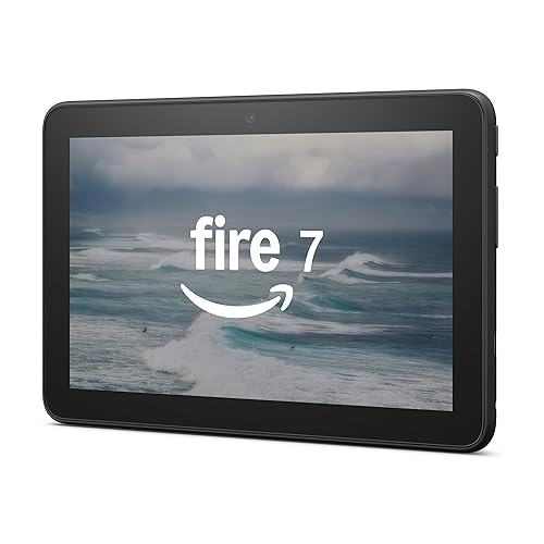 Amazon Fire 7 (12th Generation) Tablet - 7" - 2 GB - 32 GB Storage - Black - Quad-core (4 Core) MT8168 2 GHz - microSD Supported - 1024 x 600 - In-plane Switching (IPS) Technology Display - 2 Megapixel Front Camera