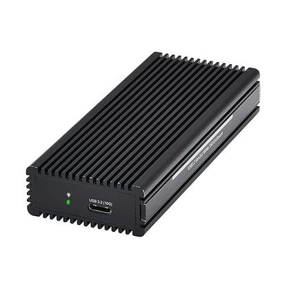 Tripp Lite External SSD Storage Enclosure with USB-C Cable for PC Gaming, M.2 NVMe & SATA SSD, 10 Gbps Data Transfer - Windows, macOS & Linux - No Software Required, 1-Year Warranty (U457-1M2-NVME-L)