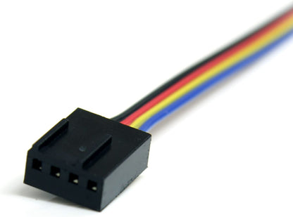 StarTech.com 12in 4 Pin Fan Power Extension Cable - M/F - Fan power extension cable - 4 pin PWM (M) to 4 pin PWM (F) - FAN4EXT12 4 Pin Extension 12in