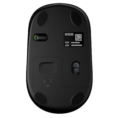 Logitech M325s Wireless Mouse, 2.4 GHz with USB Receiver, 1000 DPI Optical Tracking, 18-Month Life Battery, PC/Mac/Laptop/Chromebook - Vivid Violet M325s (NEW) Vivid Violet
