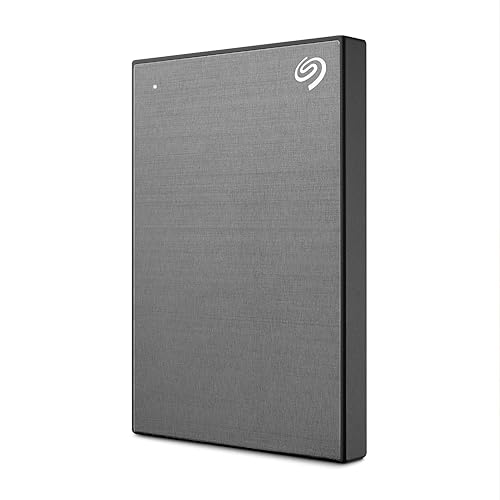 Seagate One Touch, 1TB, Password Activated Hardware encryption, Portable External Hard Drive, Portable External Hard Drive, PC, Notebook & Mac, USB 3.0, Space Gray (STKY1000404) 1TB Business Grey