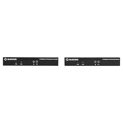 Black Box Network - KVXLCDP-100 - Black Box KVX KVM Extender - 1 Computer(s) - 1 Local User(s) - 328.08 ft Range - 4K - 3840 x 2160 Maximum Video Resolution - 2 x Network (RJ-45) - 5 - DisplayPort - 5