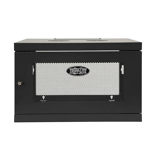 Tripp Lite SRW6UKD 6U Wall Mount Rack Enclosure Server Cabinet, Knock Down, 16.5 Deep, Switch Depth