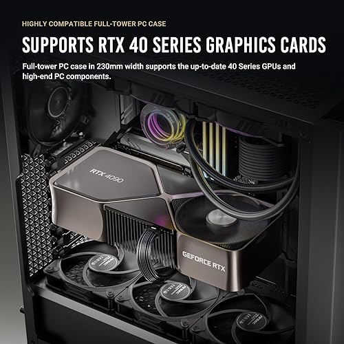 Antec Performance 1 Silent, RTX 40 Series GPU Support, Exquisite Steel Mesh, 4 x Tranquil Silent PWM Fans, Sound-Dampening Side Panels, Removable Top Fan/Radiator Bracket, Full-Tower E-ATX PC Case