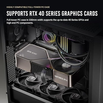 Antec Performance 1 Silent, RTX 40 Series GPU Support, Exquisite Steel Mesh, 4 x Tranquil Silent PWM Fans, Sound-Dampening Side Panels, Removable Top Fan/Radiator Bracket, Full-Tower E-ATX PC Case