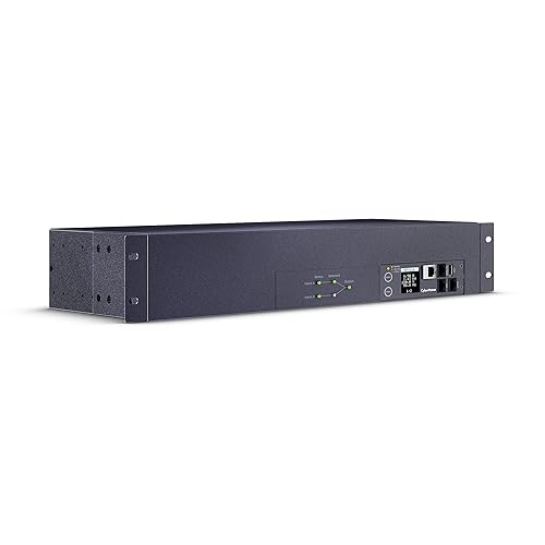 CyberPower PDU44007 Switched ATS PDU, 200-240V, 30A (Derated to 24A), 19 Outlets, 2U Rackmount